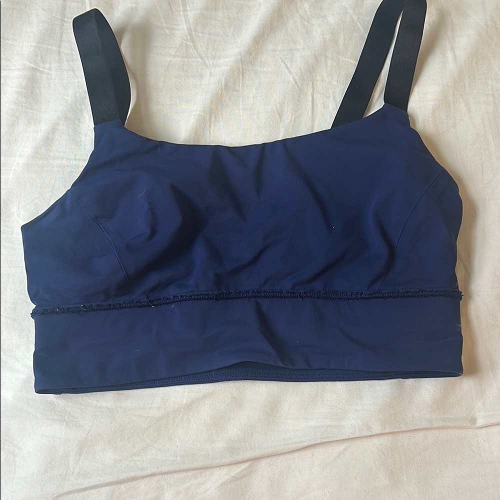 Women's Navy Blue Swim Top